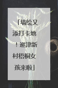 墙绘又添打卡地！巡津新村梧桐女孩来啦