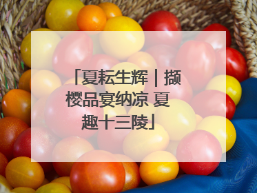夏耘生辉｜撷樱品宴纳凉 夏趣十三陵