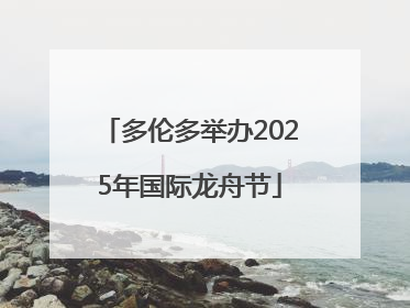 多伦多举办2025年国际龙舟节