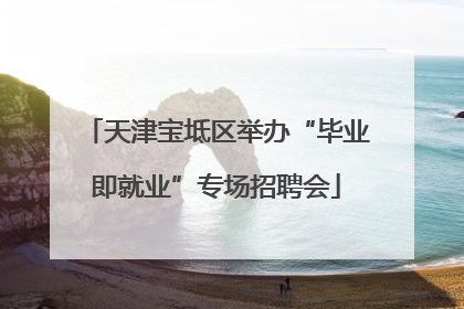 天津宝坻区举办“毕业即就业”专场招聘会