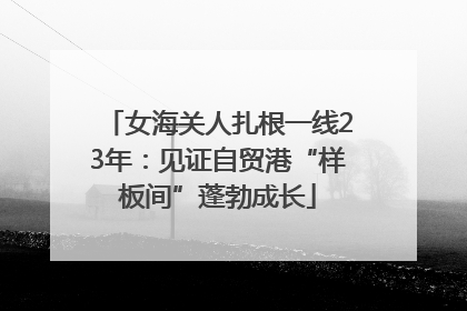 女海关人扎根一线23年：见证自贸港“样板间”蓬勃成长