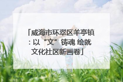 威海市环翠区羊亭镇：以“文”铸魂 绘就文化社区新画卷