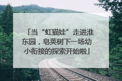 当“虹猫娃”走进淮东园，皂荚树下一场幼小衔接的探索开始啦