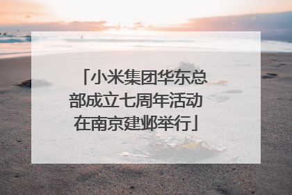 小米集团华东总部成立七周年活动在南京建邺举行