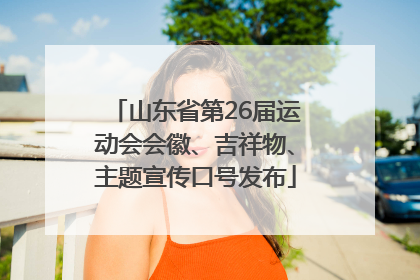 山东省第26届运动会会徽、吉祥物、主题宣传口号发布