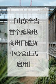 山东全省首个跨境电商出口退货中心仓正式启用
