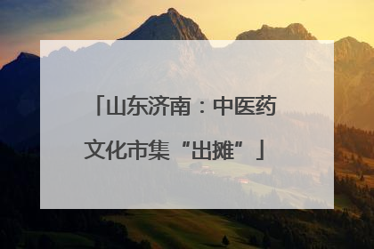 山东济南：中医药文化市集“出摊”