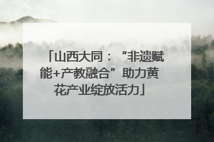 山西大同：“非遗赋能+产教融合”助力黄花产业绽放活力