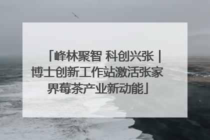 峰林聚智 科创兴张｜博士创新工作站激活张家界莓茶产业新动能