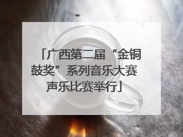 广西第二届“金铜鼓奖”系列音乐大赛声乐比赛举行