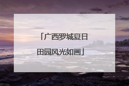 广西罗城夏日田园风光如画