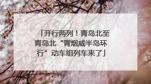 开行两列！青岛北至青岛北“青烟威半岛环行”动车组列车来了