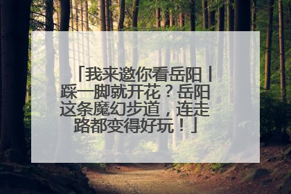 我来邀你看岳阳丨踩一脚就开花？岳阳这条魔幻步道，连走路都变得好玩！