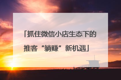 抓住微信小店生态下的推客“躺赚”新机遇