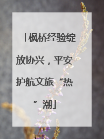 枫桥经验绽放协兴，平安护航文旅“热”潮