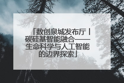 数创泉城发布厅丨碳硅基智能融合——生命科学与人工智能的边界探索