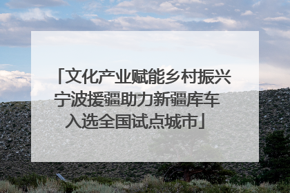 文化产业赋能乡村振兴 宁波援疆助力新疆库车入选全国试点城市