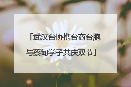 武汉台协携台商台胞与蔡甸学子共庆双节
