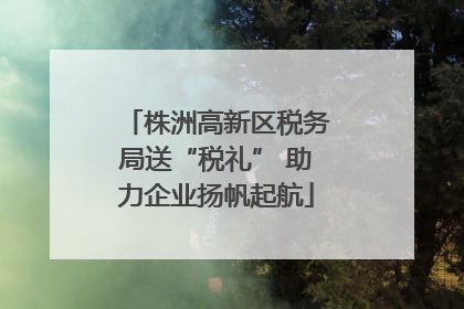 株洲高新区税务局送“税礼” 助力企业扬帆起航