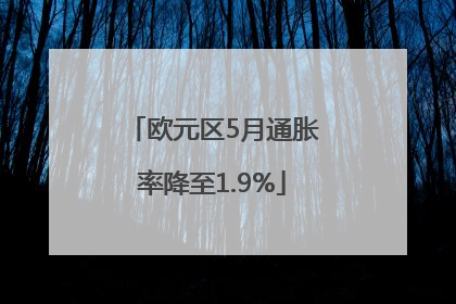 欧元区5月通胀率降至1.9%