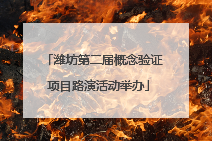 潍坊第二届概念验证项目路演活动举办