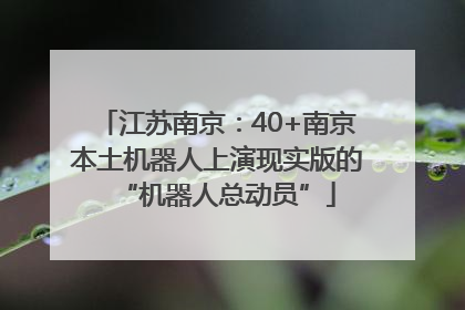 江苏南京：40+南京本土机器人上演现实版的“机器人总动员”