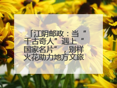 江阴邮政：当“千古奇人”遇上“国家名片”，别样火花助力地方文旅焕新出彩