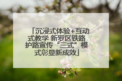 沉浸式体验+互动式教学 新罗区铁路护路宣传“三式”模式彰显新成效