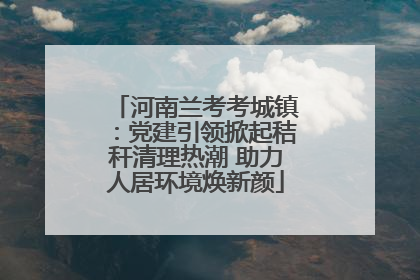 河南兰考考城镇：党建引领掀起秸秆清理热潮 助力人居环境焕新颜