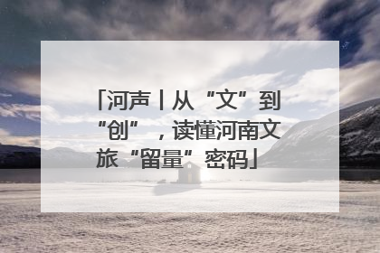 河声丨从“文”到“创”，读懂河南文旅“留量”密码
