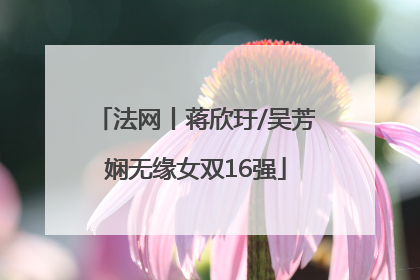 法网丨蒋欣玗/吴芳娴无缘女双16强