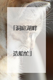 洞庭湖畔造船忙
