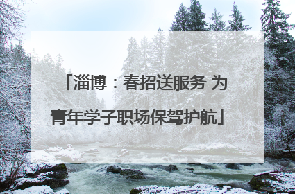 淄博：春招送服务 为青年学子职场保驾护航