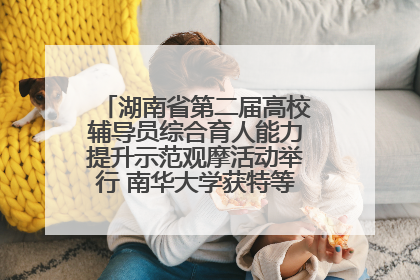 湖南省第二届高校辅导员综合育人能力提升示范观摩活动举行 南华大学获特等奖和一等奖