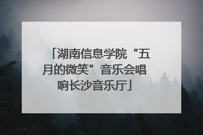 湖南信息学院“五月的微笑”音乐会唱响长沙音乐厅