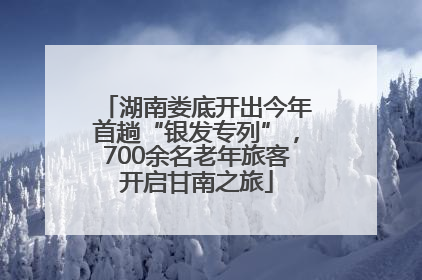 湖南娄底开出今年首趟“银发专列”，700余名老年旅客开启甘南之旅