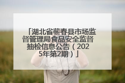 湖北省蕲春县市场监督管理局食品安全监督抽检信息公告（2025年第2期）