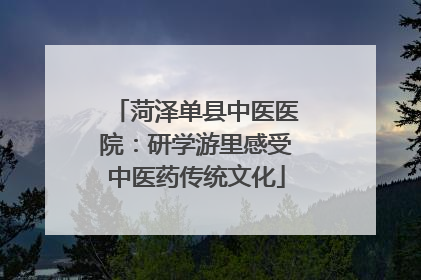菏泽单县中医医院：研学游里感受中医药传统文化