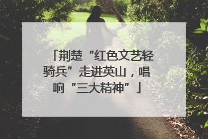 荆楚“红色文艺轻骑兵”走进英山，唱响“三大精神”