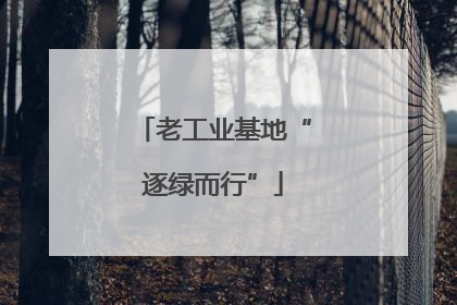 老工业基地“逐绿而行”
