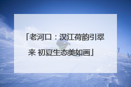 老河口：汉江荷韵引翠来 初夏生态美如画