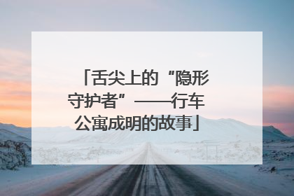 舌尖上的“隐形守护者”——行车公寓成明的故事