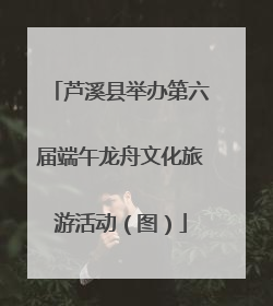 芦溪县举办第六届端午龙舟文化旅游活动（图）