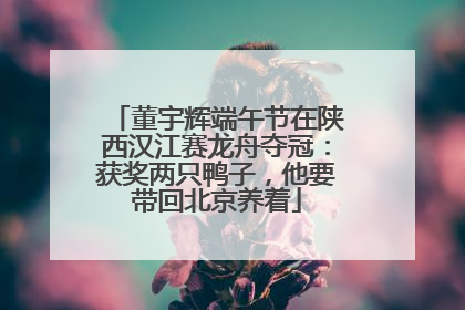 董宇辉端午节在陕西汉江赛龙舟夺冠：获奖两只鸭子，他要带回北京养着