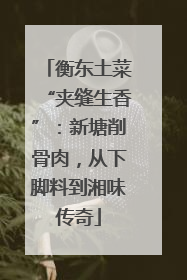 衡东土菜“夹缝生香”：新塘削骨肉，从下脚料到湘味传奇