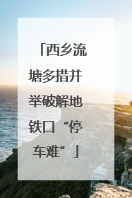 西乡流塘多措并举破解地铁口“停车难”