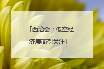 西洽会：低空经济展商引关注