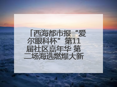 西海都市报“爱尔眼科杯”第11届社区嘉年华 第二场海选燃爆大新街夜市