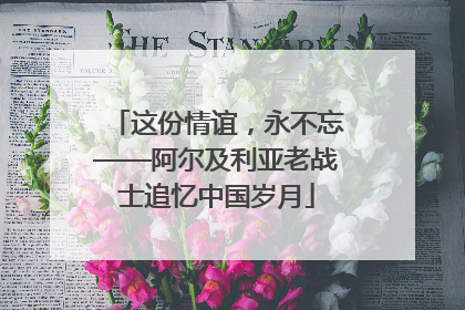 这份情谊，永不忘——阿尔及利亚老战士追忆中国岁月