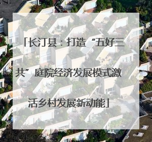 长汀县：打造“五好三共”庭院经济发展模式激活乡村发展新动能